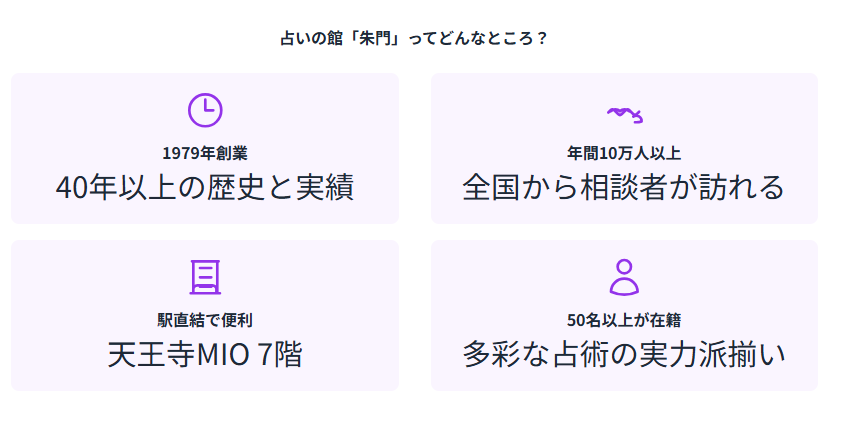 占いの館朱門のレビューからわかる天王寺で当たる占いの魅力