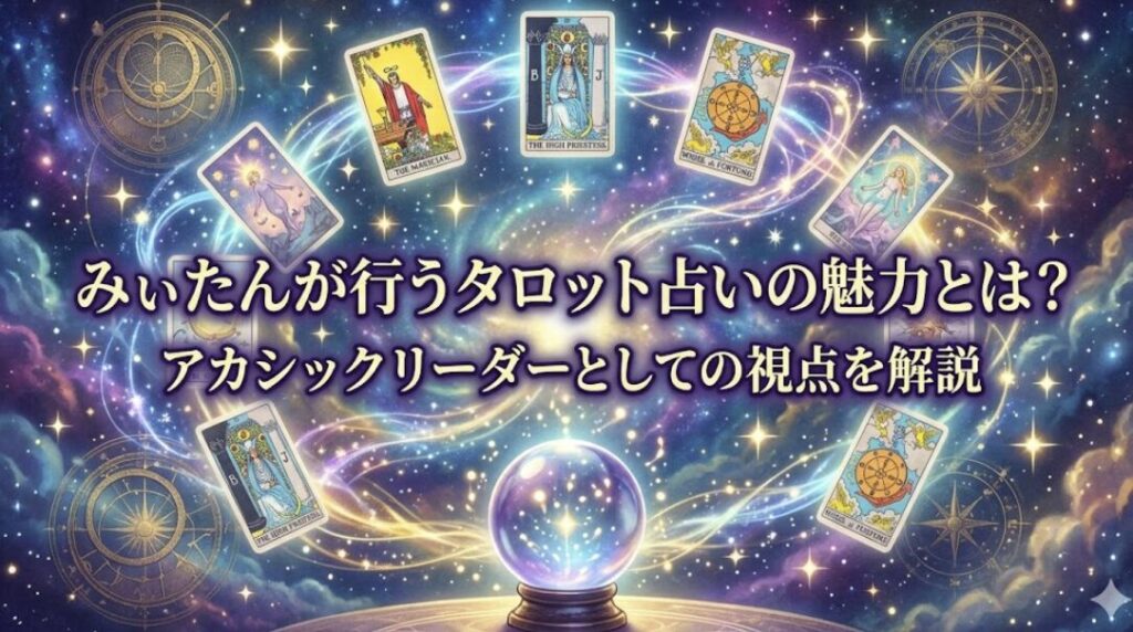 みぃたんが行うタロット占いの魅力とは?アカシックリーダーとしての視点を解説