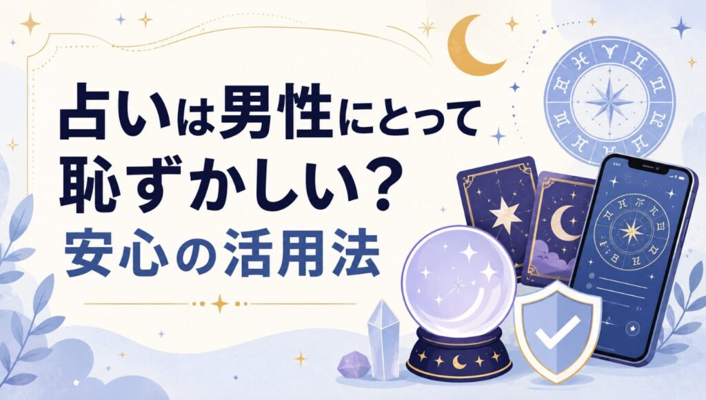 占いは男性にとって恥ずかしい？安心の活用法