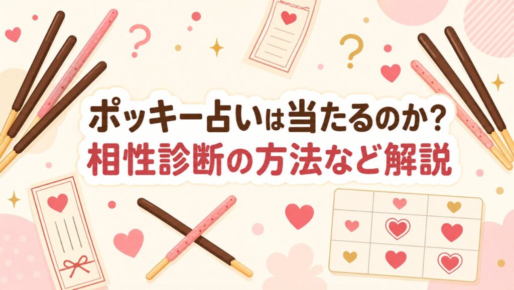 ポッキー占いは当たるのか？相性診断の方法など解説