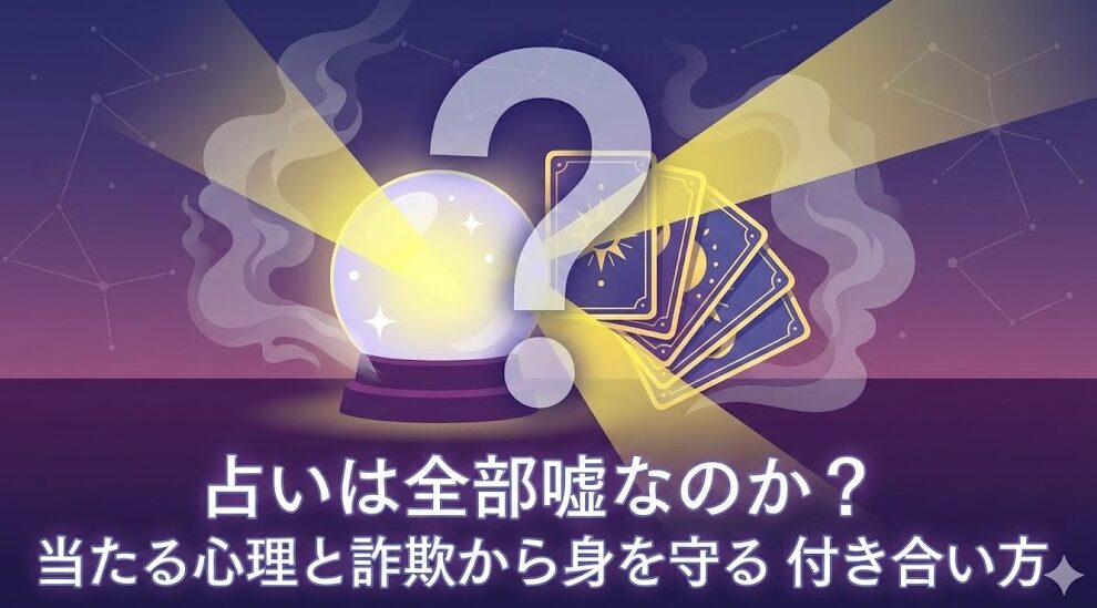 占いは全部嘘なのか？当たる心理と詐欺から身を守る付き合い方