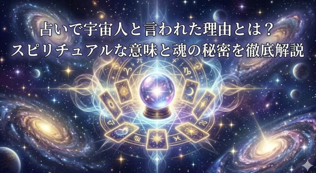 占いで宇宙人と言われた理由とは？スピリチュアルな意味と魂の秘密を徹底解説