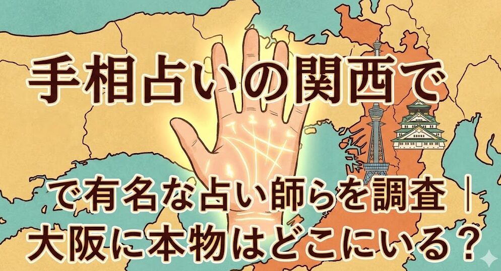 手相占いの関西で有名な占い師を調査｜大阪に本物はどこにいる？