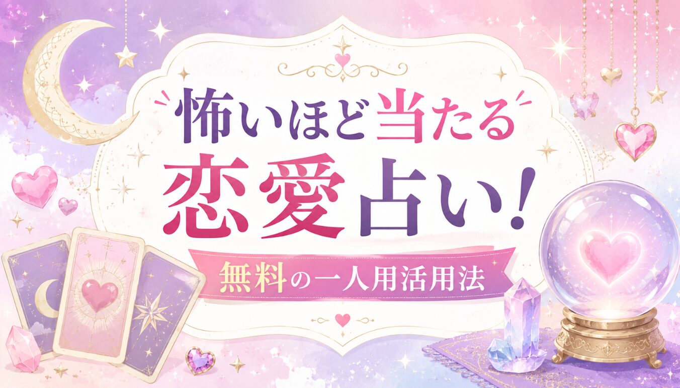 怖いほど当たる恋愛占い！無料の一人用活用法