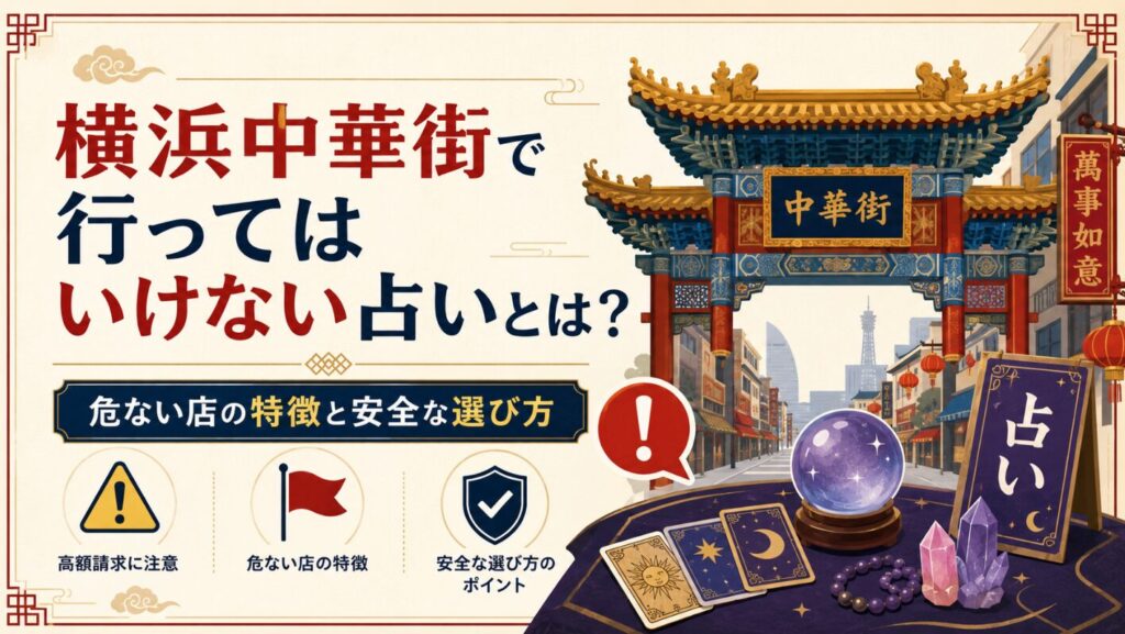 横浜中華街で行ってはいけない占いとは？危ない店の特徴と安全な選び方