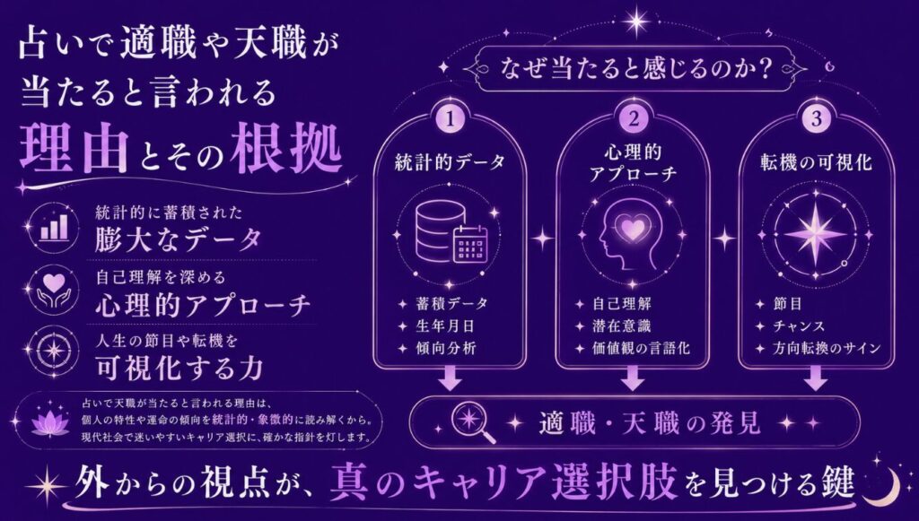 占いで適職や天職が当たると言われる理由とその根拠