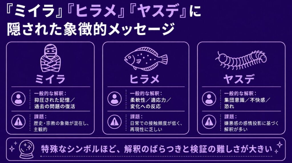 夢占いはデタラメ 「ミイラ」や「ヒラメ」「ヤスデ」に隠された象徴的なメッセージ