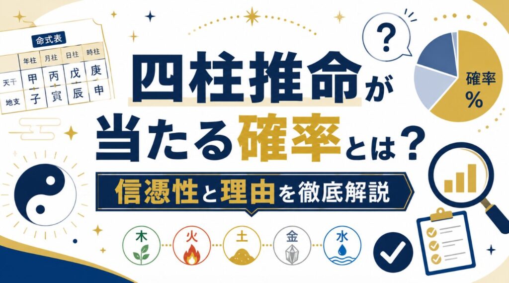 四柱推命が当たる確率とは?信憑性と理由を徹底解説