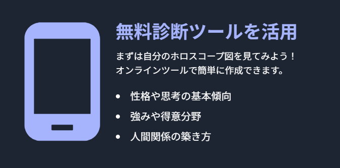 彌彌告　自己分析に役立つ無料ホロスコープ診断ツール