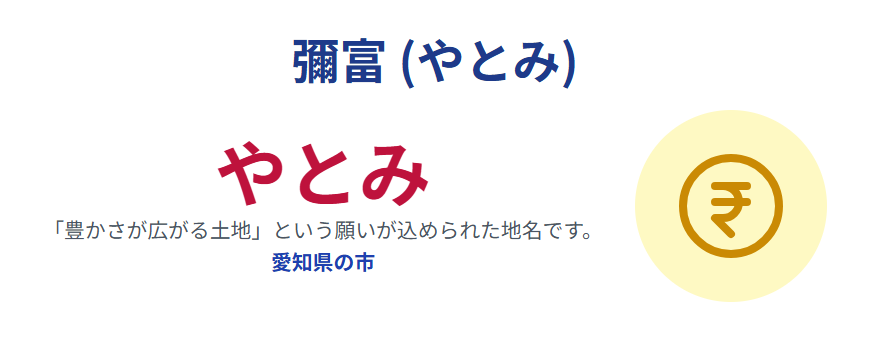 彌富の読み方と地名の背景