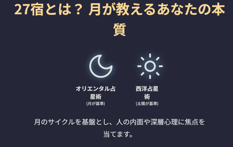 オリエンタル 占星術 水晶玉子の27宿の調べ方について