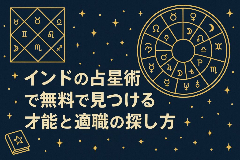インドの占星術で無料で見つける才能と適職の探し方