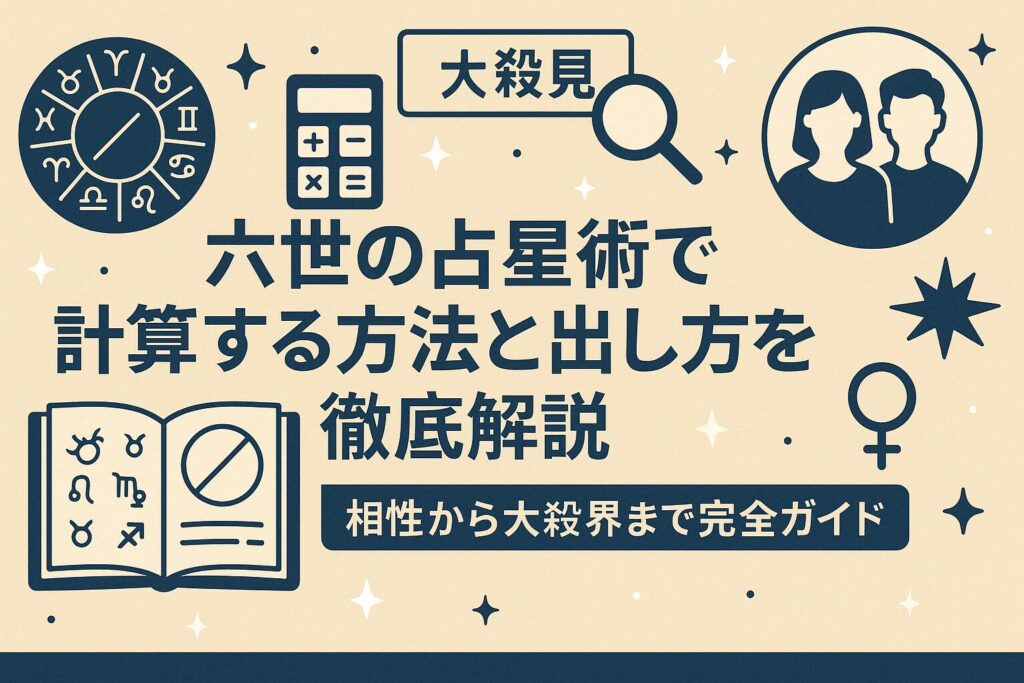 六世の占星術で計算する方法と出し方を徹底解説｜相性から大殺界まで完全ガイド