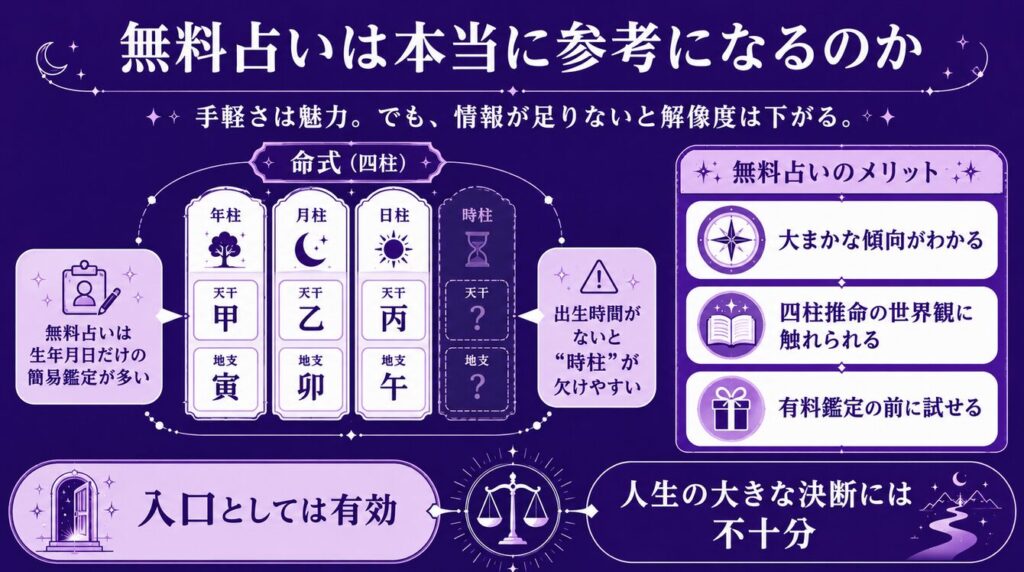 四柱推命が当たる確率 無料占いは本当に参考になるのか