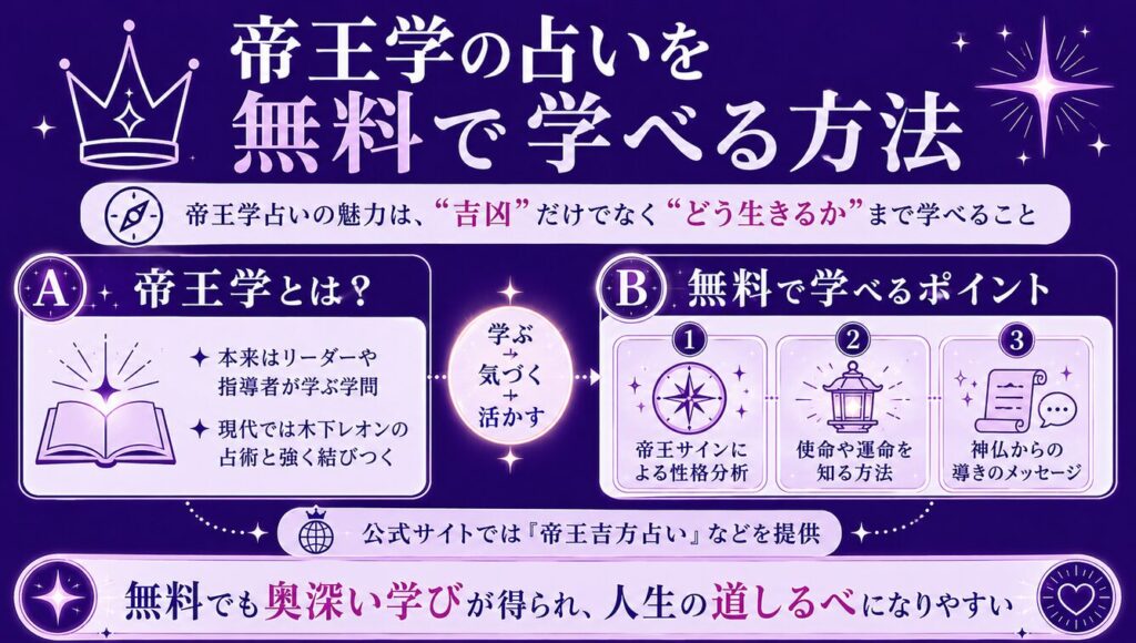 帝王占星術のタイプ 帝王学の占いを無料で学べる方法