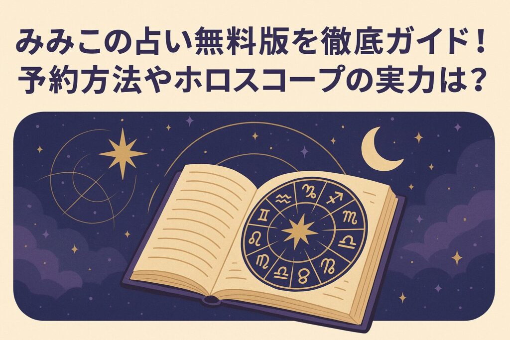 みみこの占い無料版を徹底ガイド!予約方法やホロスコープの実力は?