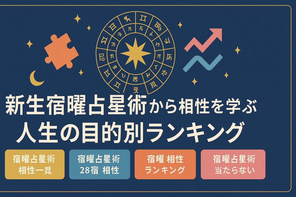 新生宿曜占星術から相性を学ぶ人生の目的別ランキング