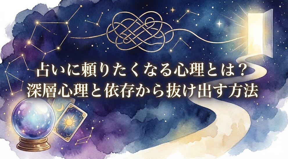 占いに頼りたくなる心理とは？深層心理と依存から抜け出す方法