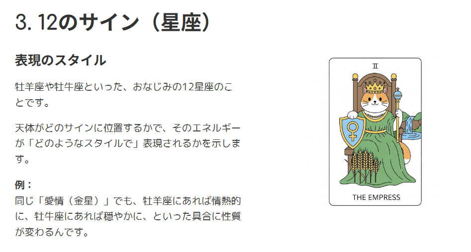 みみこ　ホロスコープの10天体・ハウス・サイン解説