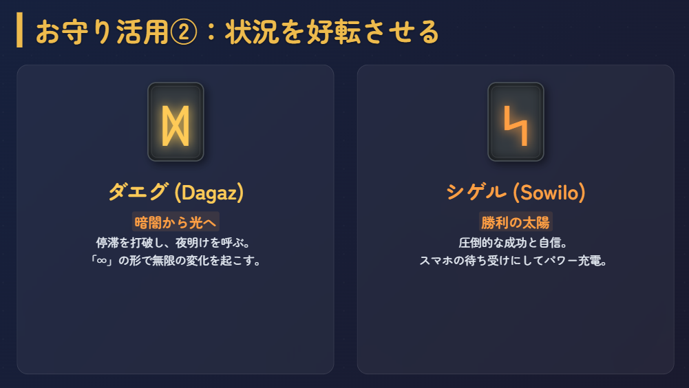 ルーン占い　お守りにして運命を好転させる方法２