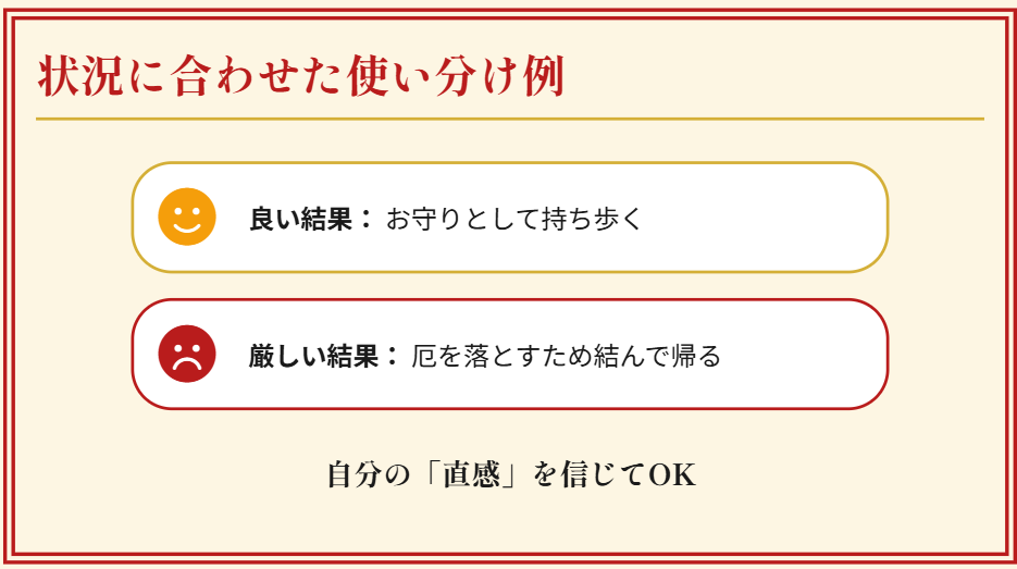 おみくじ　結ぶべきか持ち帰るべきか２