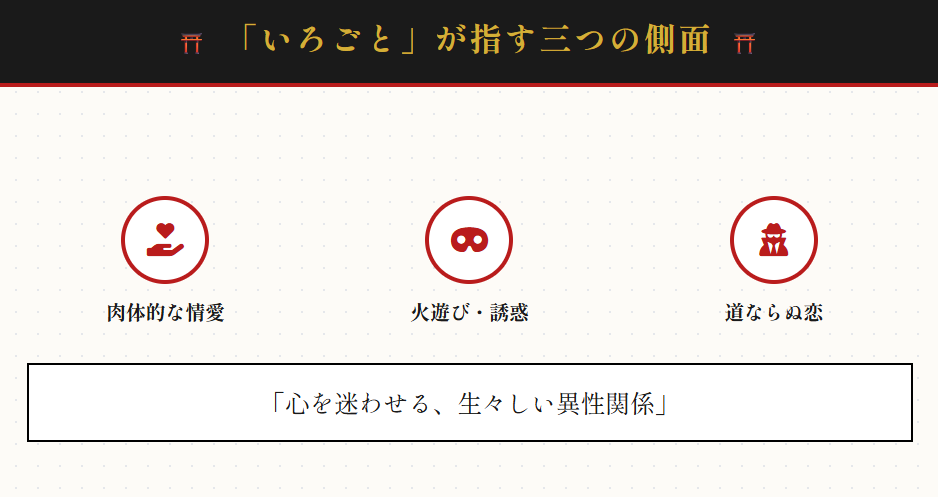おみくじ　色事の読み方と辞書的な意味