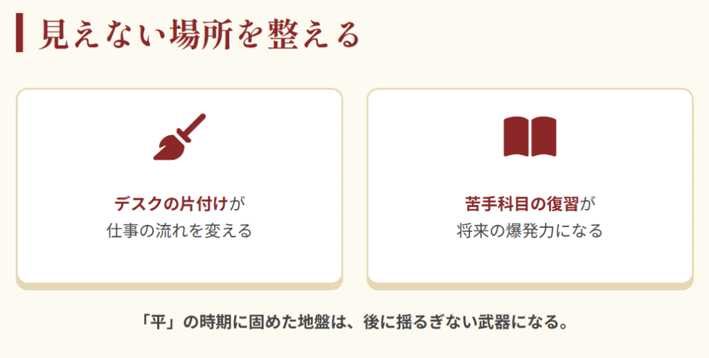 おみくじ　仕事や学問で平が出た時の考え方２