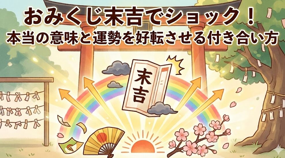 おみくじ末吉でショック！本当の意味と運勢を好転させる付き合い方