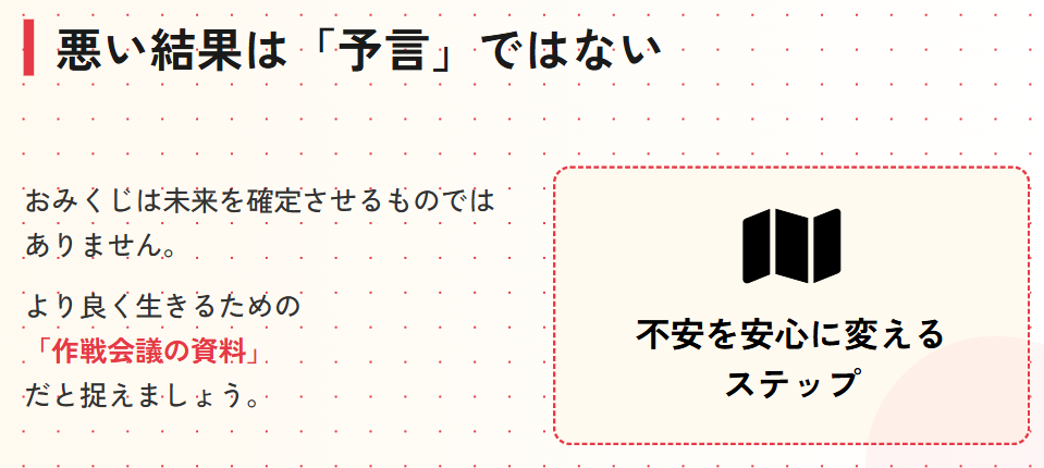 おみくじの旅立ちとは：悪い時の対処２