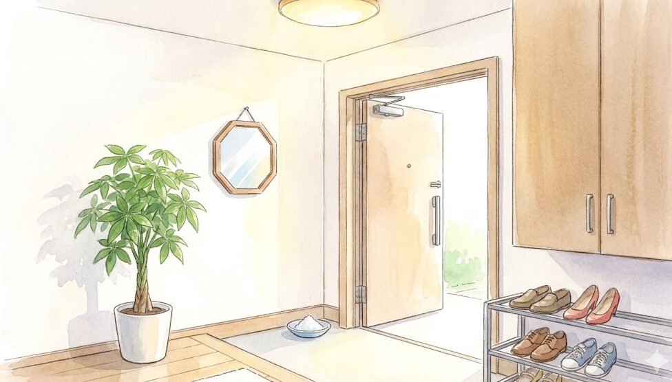 玄関の電気つけっぱなしは風水でNG？運気を守る照明の正解