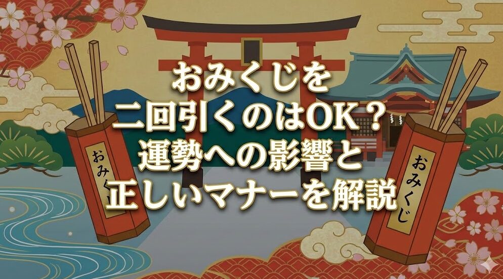 おみくじを二回引くのはOK?運勢への影響と正しいマナーを解説