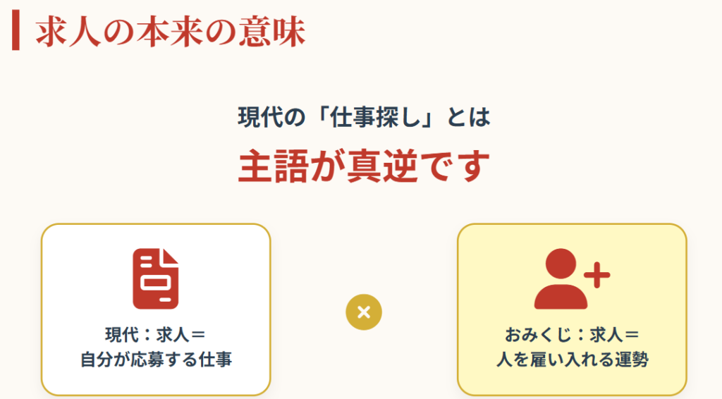 おみくじの求人の意味は雇う側の視点