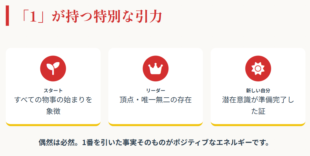 おみくじ　1番を引く確率は100本中なら約1％の偶然３