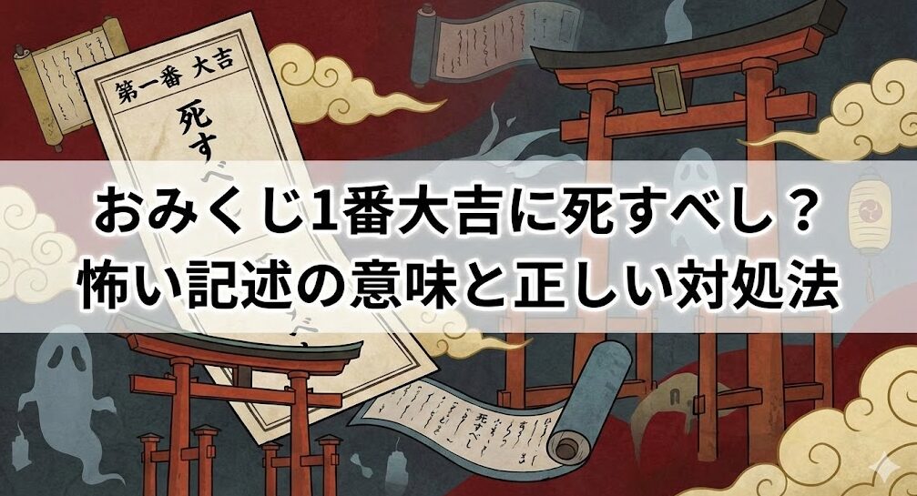 おみくじの1番大吉に死すべし？怖い記述の意味と正しい対処法