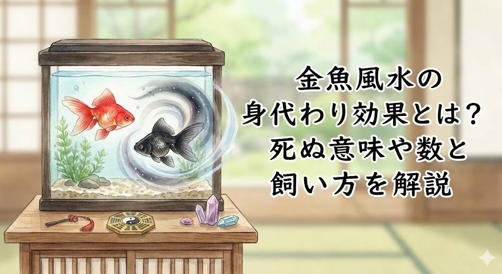 金魚風水の身代わり効果とは?死ぬ意味や数と飼い方を解説