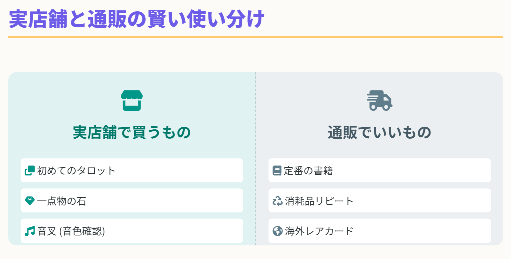東京にある占いグッズ専門店ごとの特徴と選び方