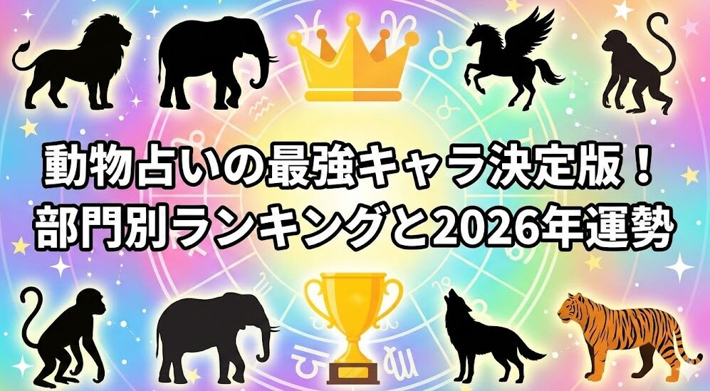 動物占いの最強キャラ決定版！部門別ランキングと2026年運勢