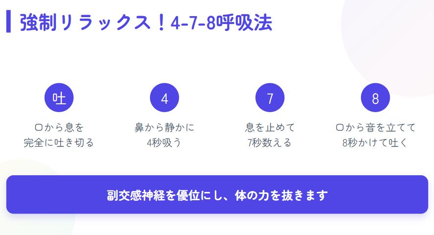眠れない夜に試したい入浴と呼吸法2