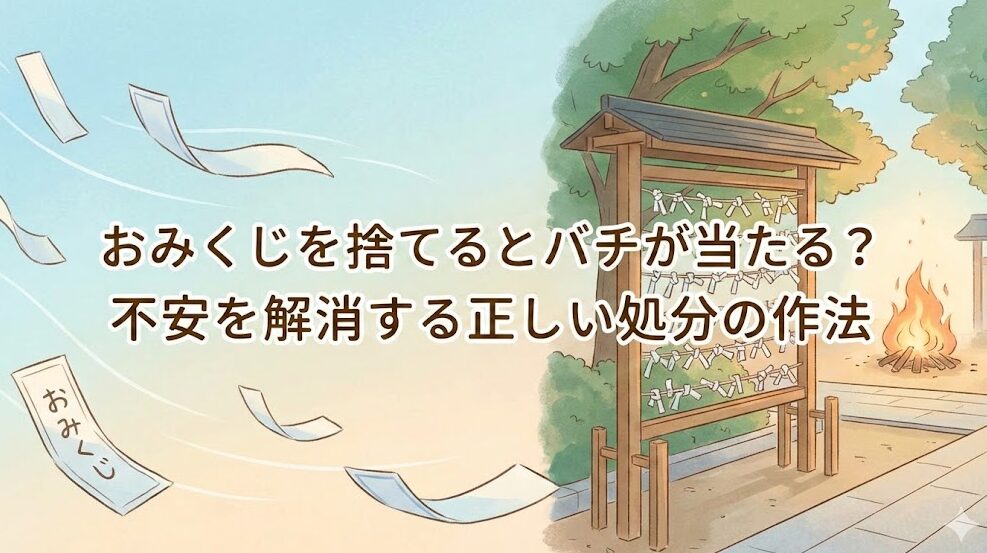 おみくじを捨てるとバチが?正しい処分と感謝の手放し方