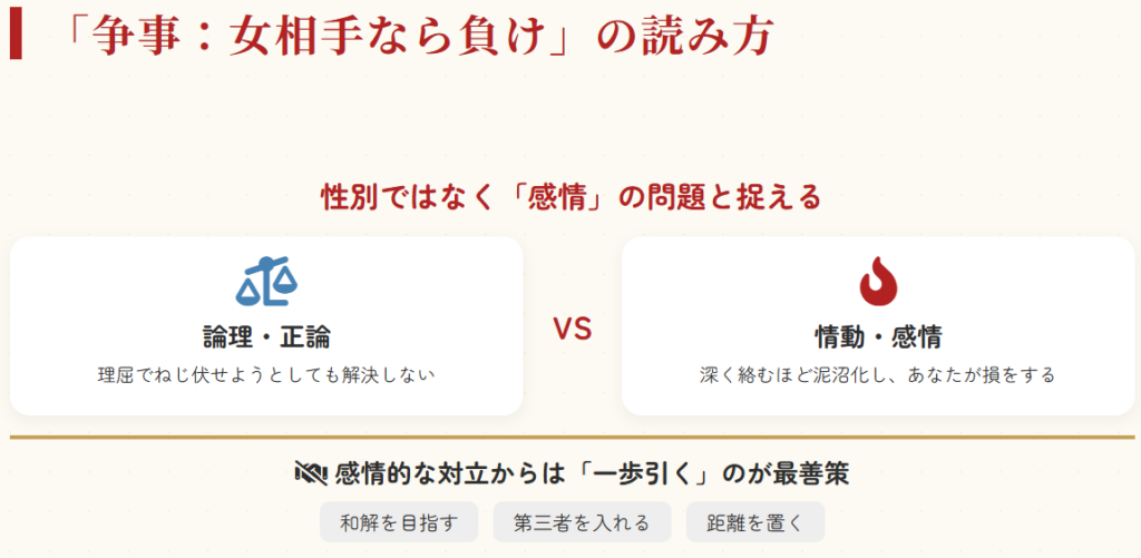 おみくじ　争い事で女相手なら負けの読み方