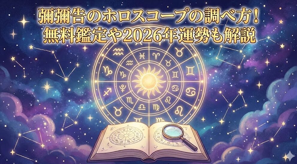 彌彌告のホロスコープの調べ方！無料鑑定や2026年運勢も解説