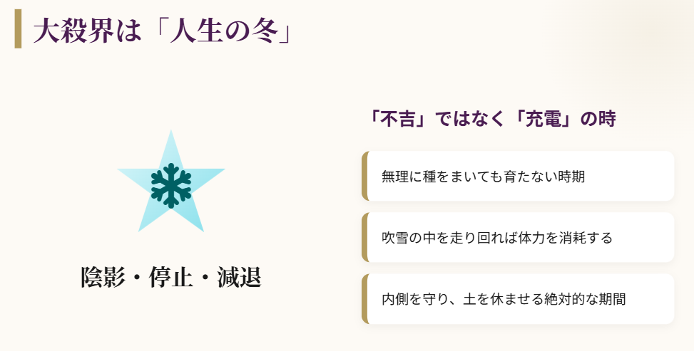 細木数子　大殺界は人生の冬