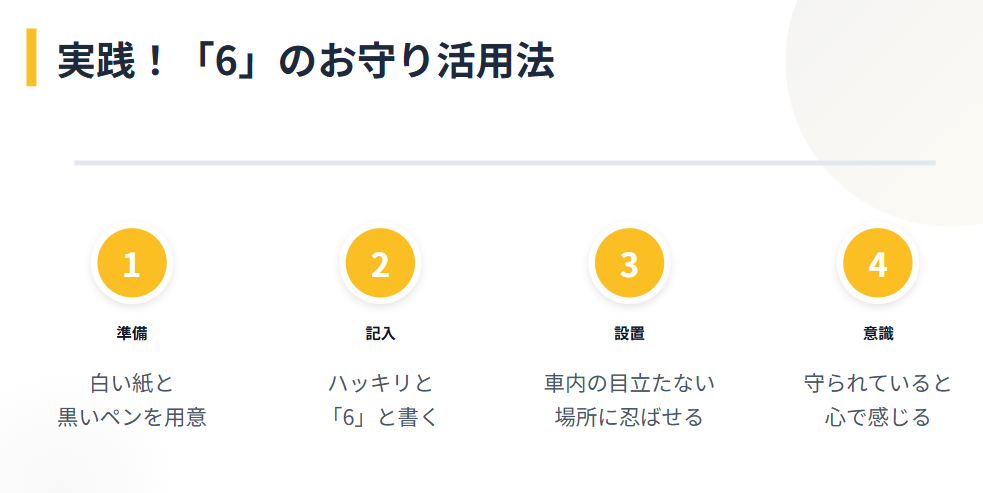 シウマ　凶数の場合は6を書いてダッシュボードへ２