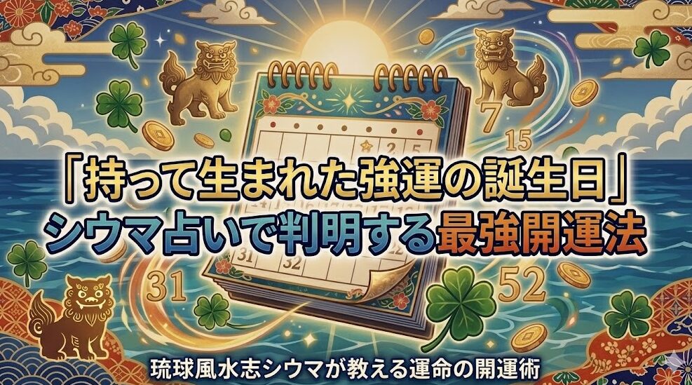 持って生まれた強運の誕生日｜シウマ占いで判明する最強開運法