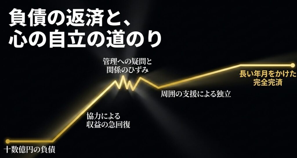 長い年月をかけた借金の完済