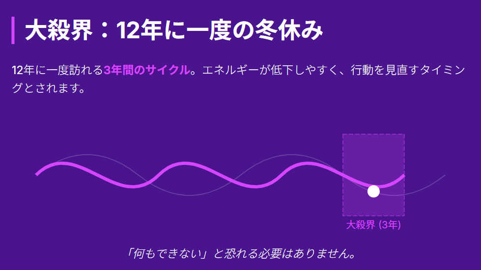 細木かおり　大殺界の時期をどう捉え、過ごすべきか