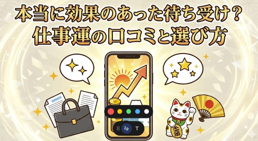 本当に効果のあった待ち受け？仕事運の口コミと選び方