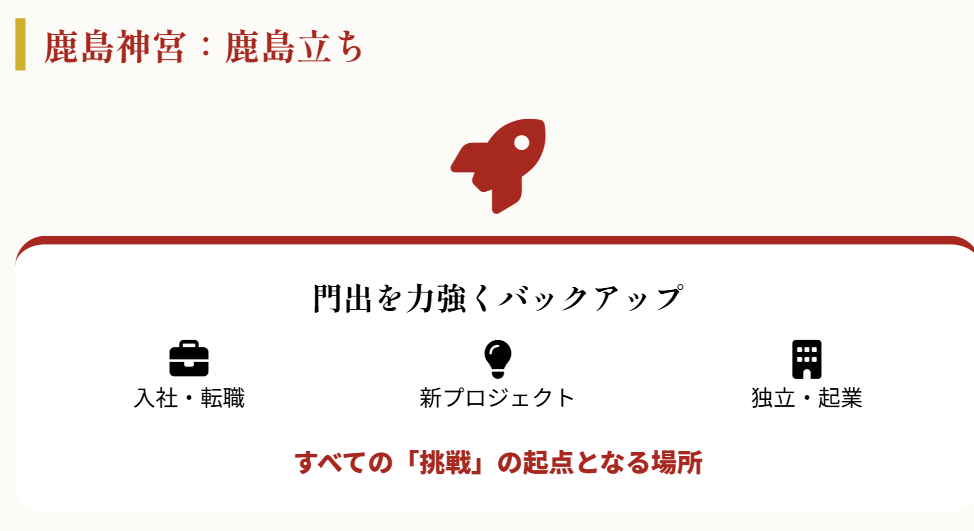 関東 仕事運 「鹿島立ち」で新たな挑戦を後押しする「鹿島神宮」