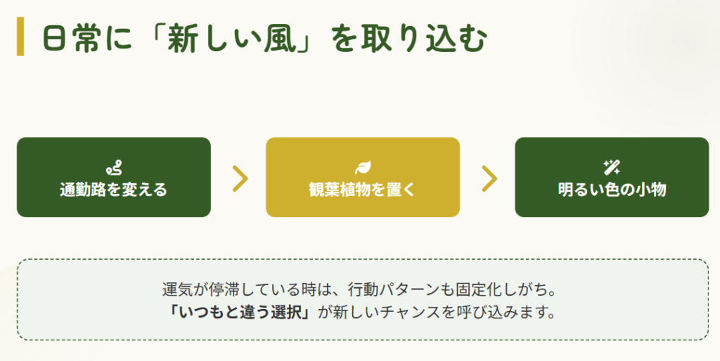 仕事運　運気を上げるための具体的な改善行動３