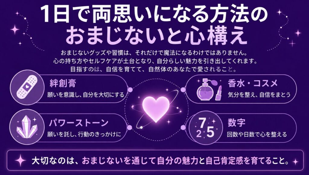 1日で両思いになる方法のおまじないと心構え